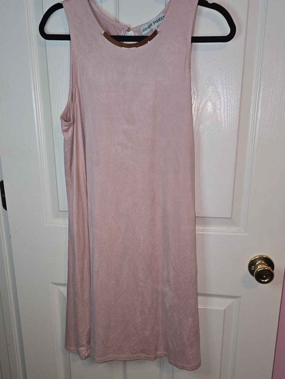 Almost Famous Blush Sleeveless Midi Dress